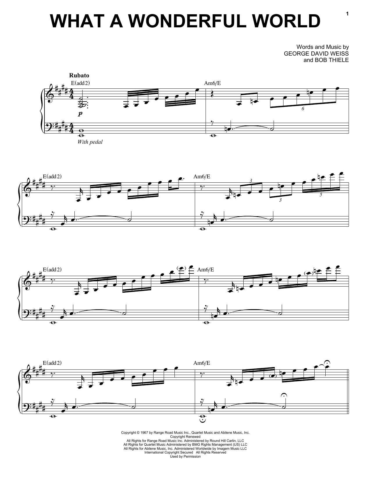 Jon Batiste What A Wonderful World sheet music notes and chords. Download Printable PDF.