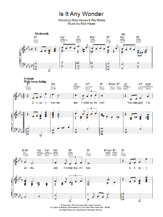 Learn to play Joni James Is It Any Wonder sheet music for Piano, Vocal & Guitar Chords in minutes. Price: 7.8900$ Joni James Is It Any Wonder sheet music notes and chords arranged for Piano, Vocal & Guitar Chords