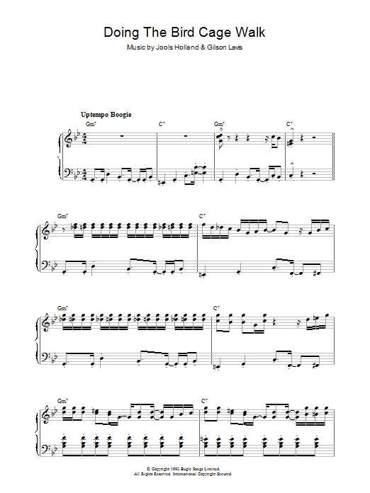 Learn to play Jools Holland Doing The Bird Cage Walk (theme from Later ... With Jools Holland) sheet music for Piano Solo in minutes. Price: 7.8900$ Jools Holland Doing The Bird Cage Walk (theme from Later ... With Jools Holland) sheet music notes and chords arranged for Piano Solo