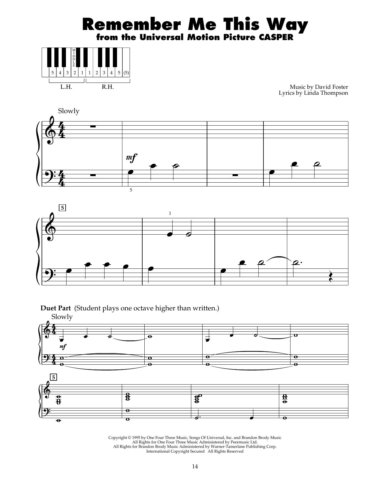 Jordan Hill Remember Me This Way (from Casper) sheet music notes and chords. Download Printable PDF.