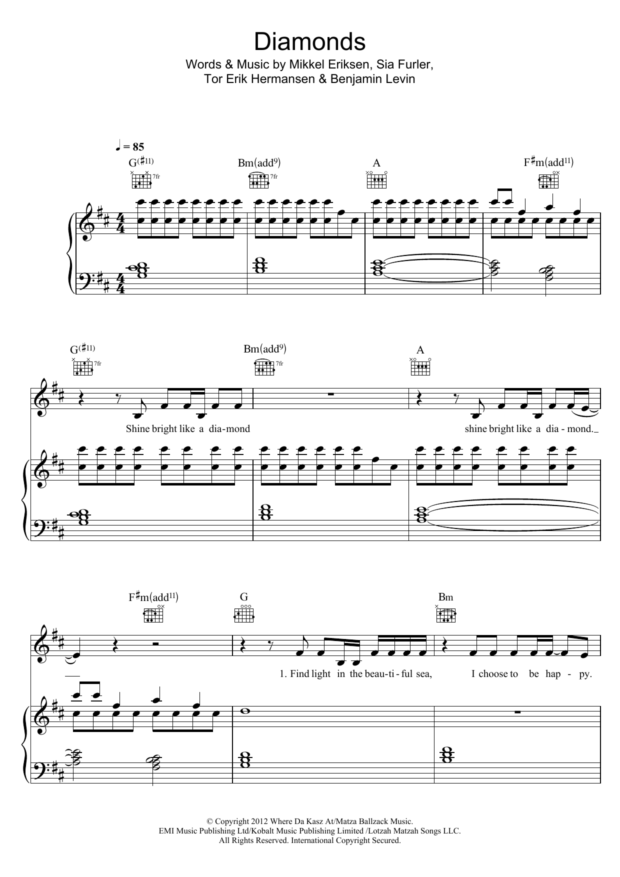 Learn to play Josef Salvat Diamonds sheet music for Piano, Vocal & Guitar Chords in minutes. Price: 7.8900$ Josef Salvat Diamonds sheet music notes and chords arranged for Piano, Vocal & Guitar Chords
