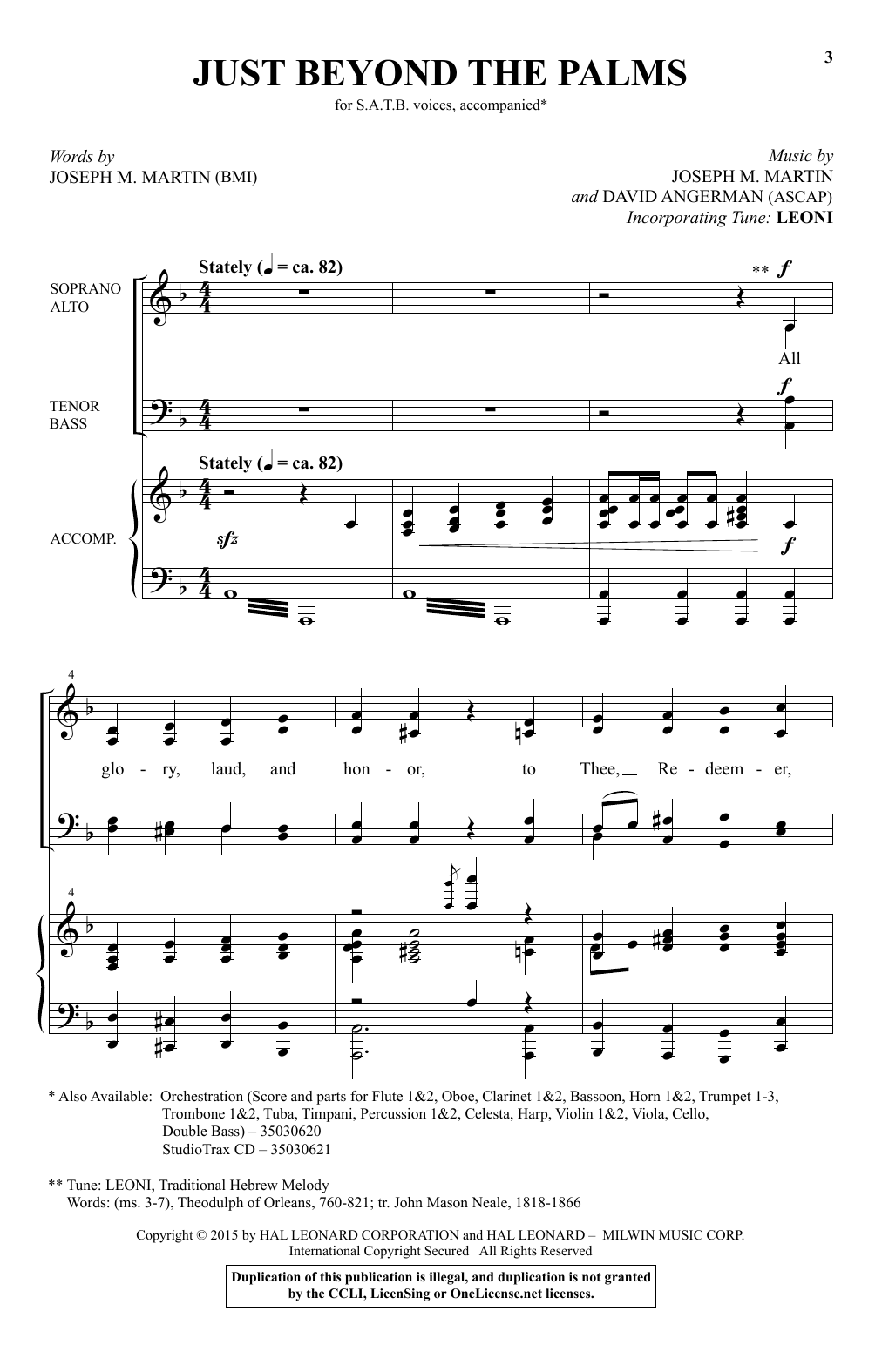Learn to play Joseph M. Martin Just Beyond The Palms sheet music for SATB Choir in minutes. Price: 3.9900$ Joseph M. Martin Just Beyond The Palms sheet music notes and chords arranged for SATB Choir
