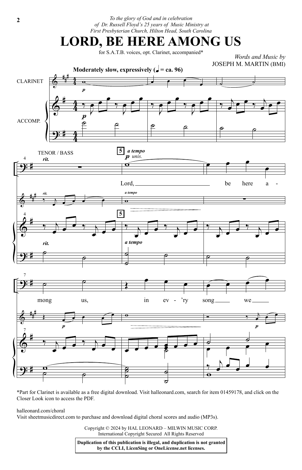 Joseph M. Martin Lord, Be Here Among Us sheet music notes and chords. Download Printable PDF.