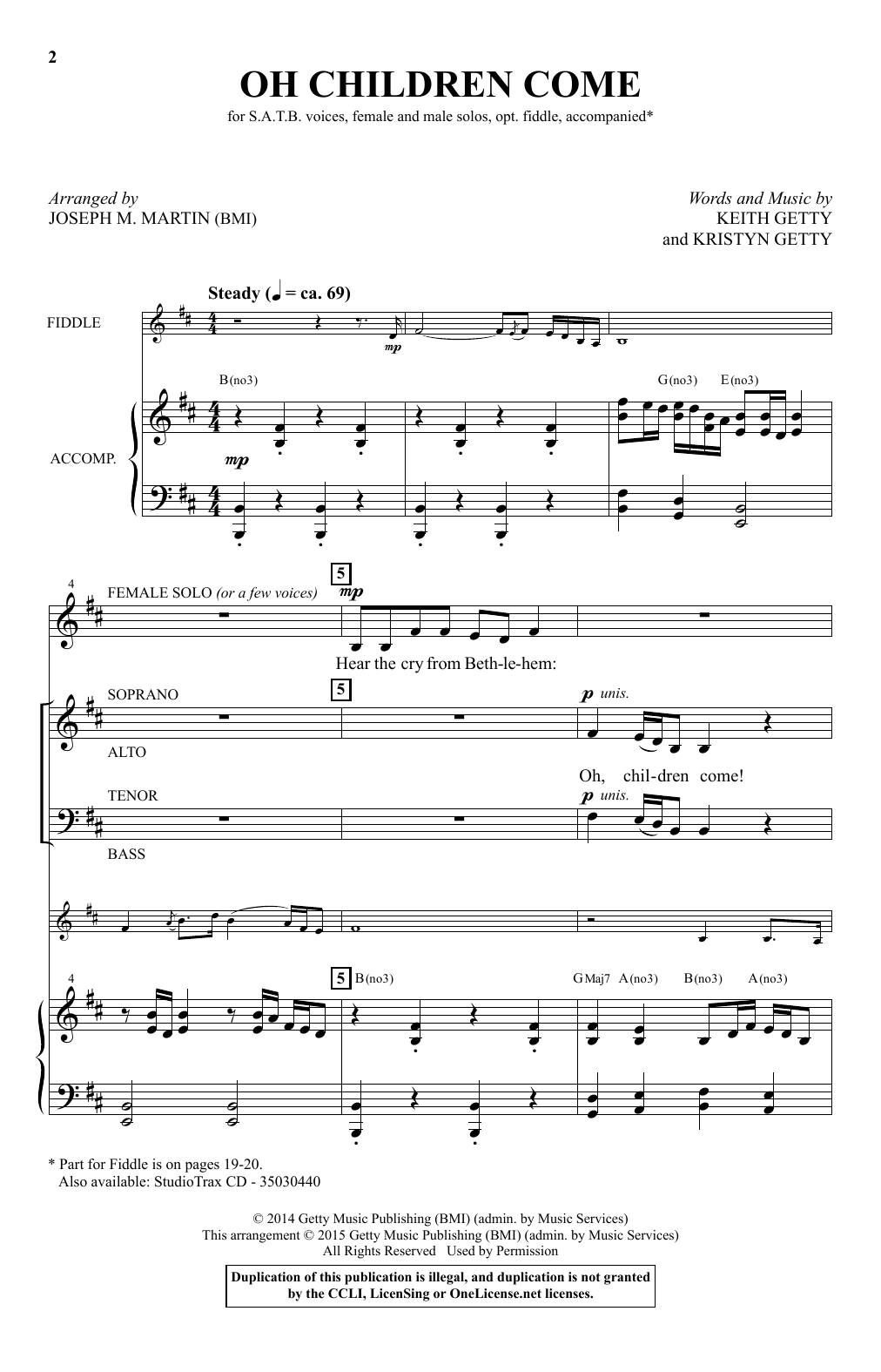 Joseph M. Martin Oh Children Come sheet music notes and chords. Download Printable PDF.