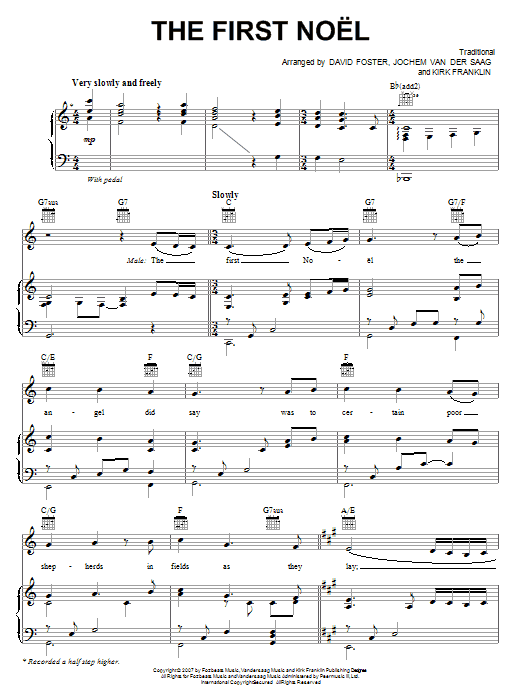 Josh Groban The First Noel sheet music notes and chords. Download Printable PDF.