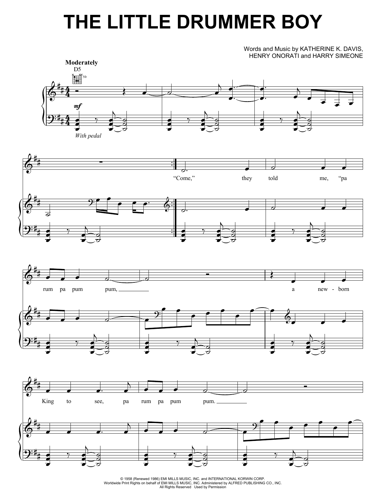 Josh Groban The Little Drummer Boy sheet music notes and chords. Download Printable PDF.