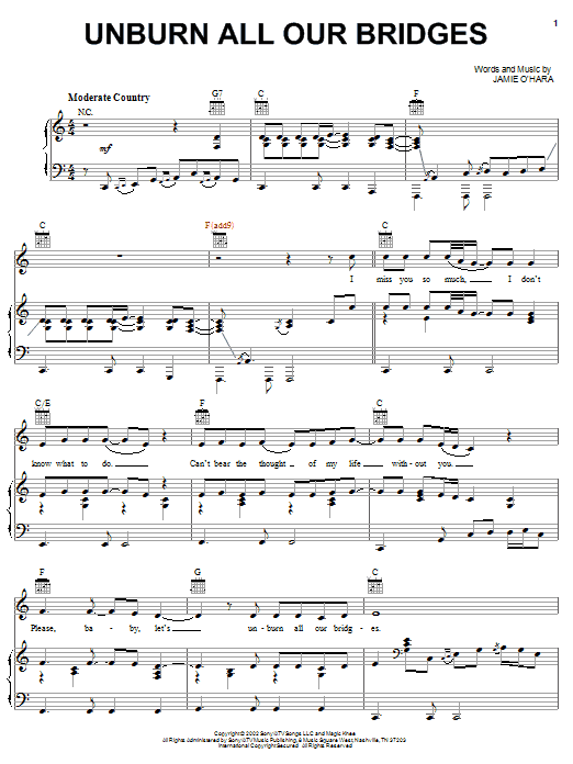 Learn to play Josh Turner Unburn All Our Bridges sheet music for Piano, Vocal & Guitar Chords (Right-Hand Melody) in minutes. Price: 7.8900$ Josh Turner Unburn All Our Bridges sheet music notes and chords arranged for Piano, Vocal & Guitar Chords (Right-Hand Melody)