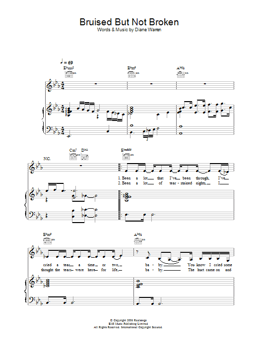 Learn to play Joss Stone Bruised But Not Broken sheet music for Piano, Vocal & Guitar Chords in minutes. Price: 7.8900$ Joss Stone Bruised But Not Broken sheet music notes and chords arranged for Piano, Vocal & Guitar Chords