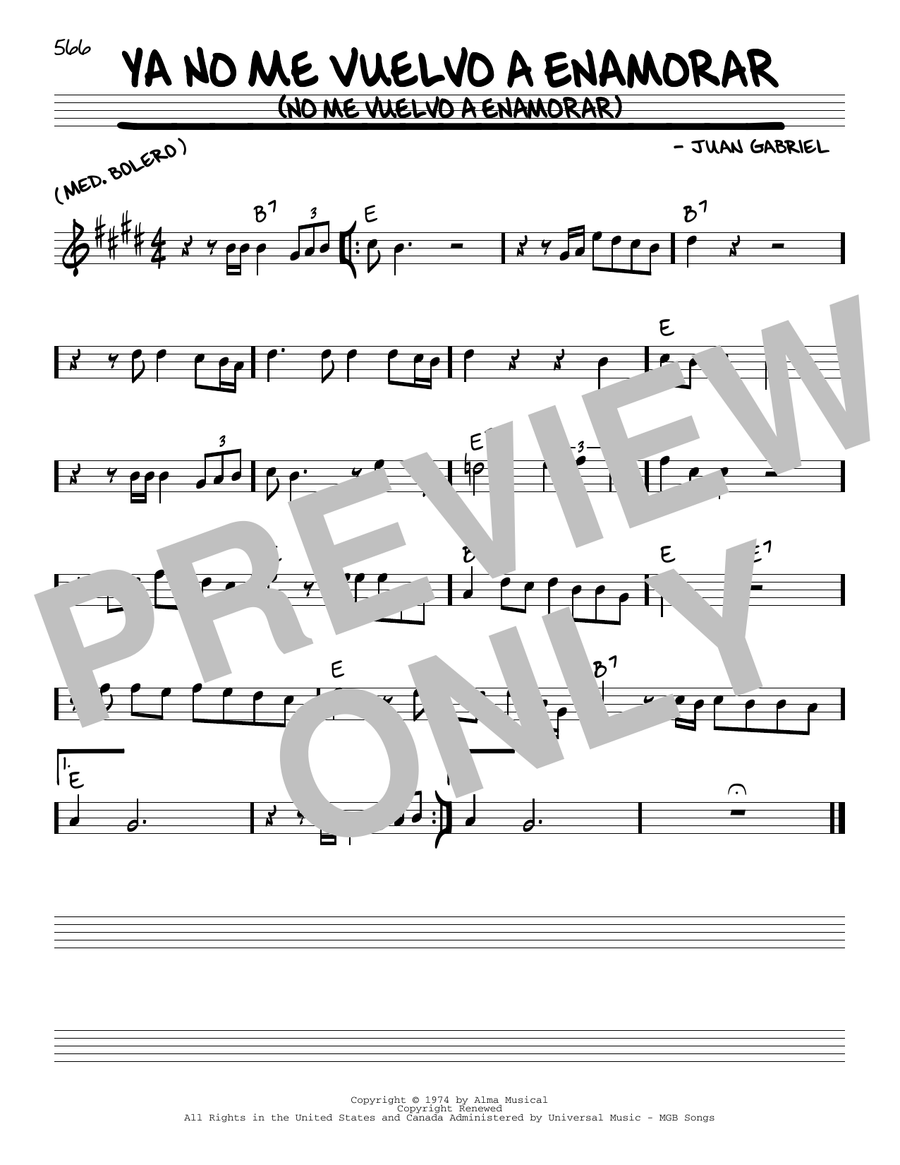 Learn to play Juan Gabriel Ya no me vuelvo a enamorar (No me vuelvo a enamorar) sheet music for Real Book – Melody & Chords in minutes. Price: 5.9900$ Juan Gabriel Ya no me vuelvo a enamorar (No me vuelvo a enamorar) sheet music notes and chords arranged for Real Book – Melody & Chords