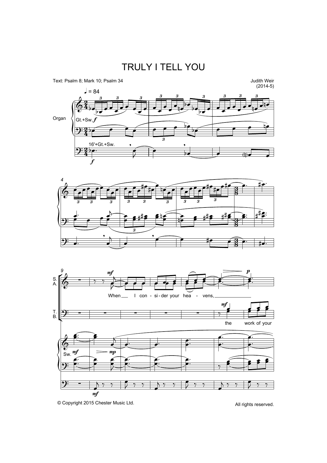 Learn to play Judith Weir Truly I Tell You sheet music for Piano, Vocal & Guitar Chords in minutes. Price: 7.8900$ Judith Weir Truly I Tell You sheet music notes and chords arranged for Piano, Vocal & Guitar Chords