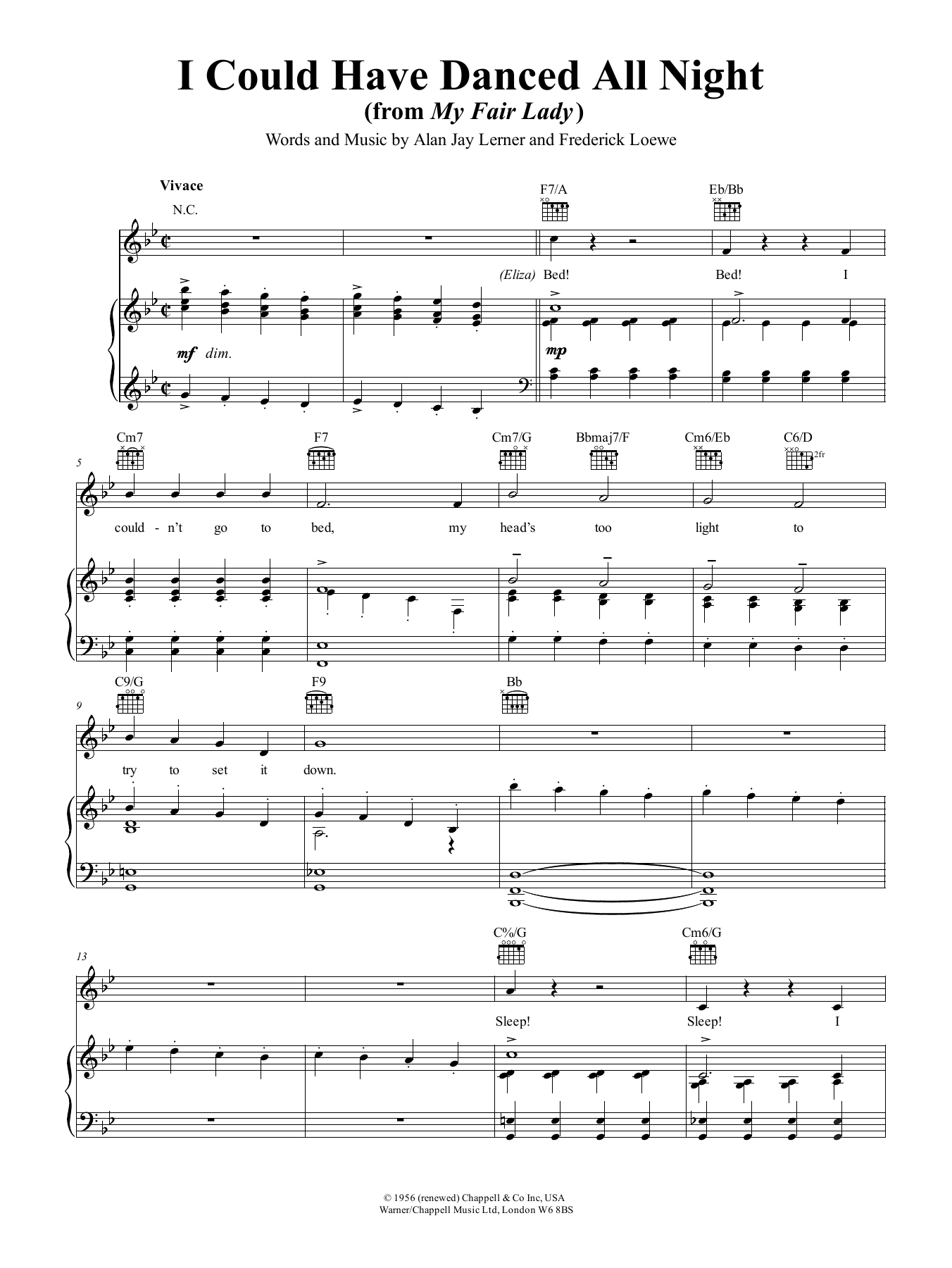 Julie Andrews I Could Have Danced All Night (from My Fair Lady) sheet music notes and chords. Download Printable PDF.