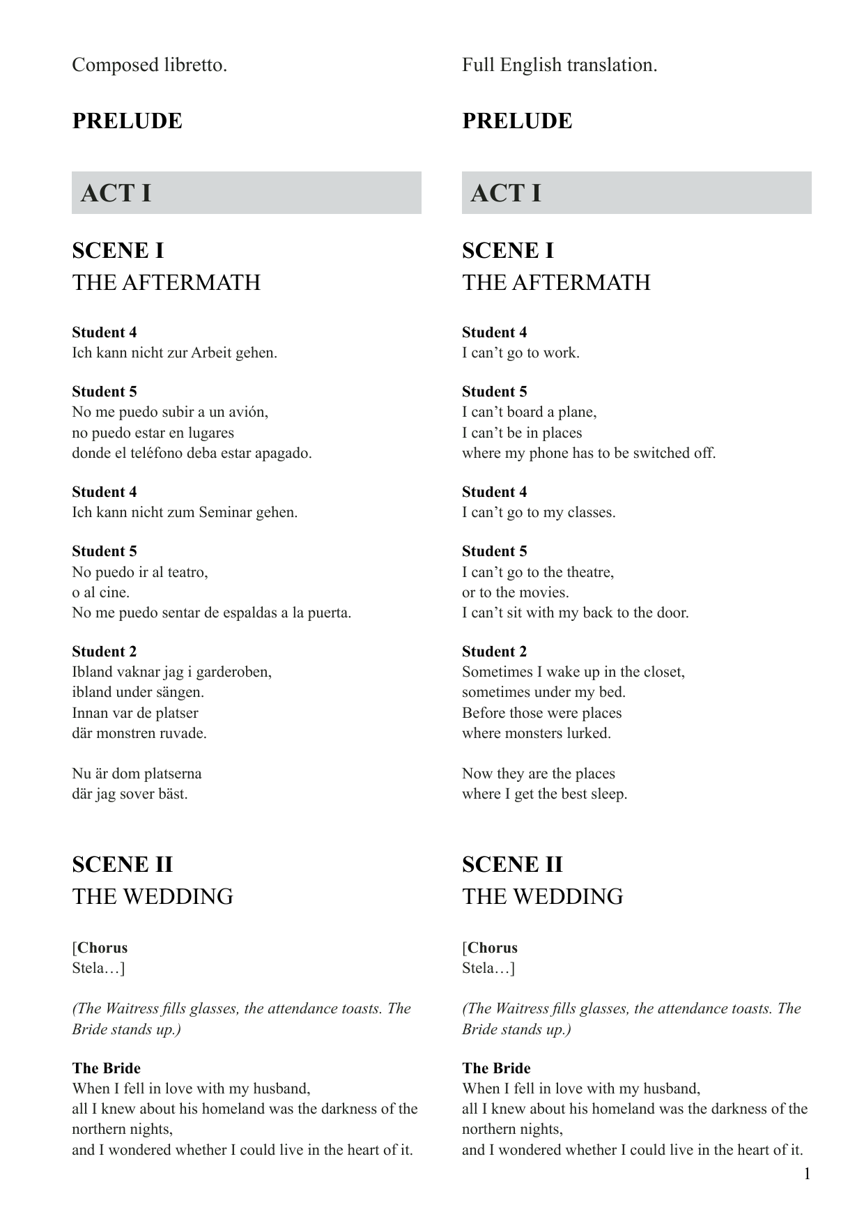 Kaija Saariaho Innocence (Libretto) sheet music notes and chords. Download Printable PDF.