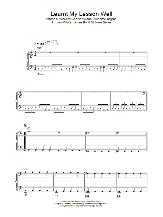 Learn to play Kaiser Chiefs Learnt My Lesson Well sheet music for Guitar Tab in minutes. Price: 7.8900$ Kaiser Chiefs Learnt My Lesson Well sheet music notes and chords arranged for Guitar Tab
