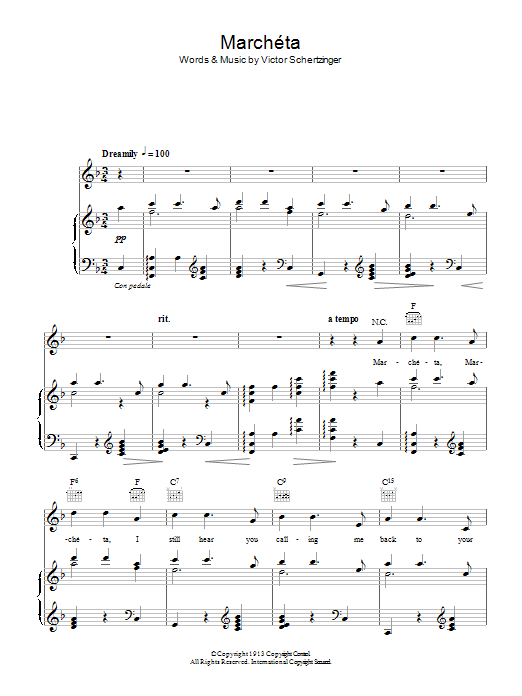 Learn to play Karl Denver Marcheta sheet music for Piano, Vocal & Guitar Chords in minutes. Price: 7.8900$ Karl Denver Marcheta sheet music notes and chords arranged for Piano, Vocal & Guitar Chords