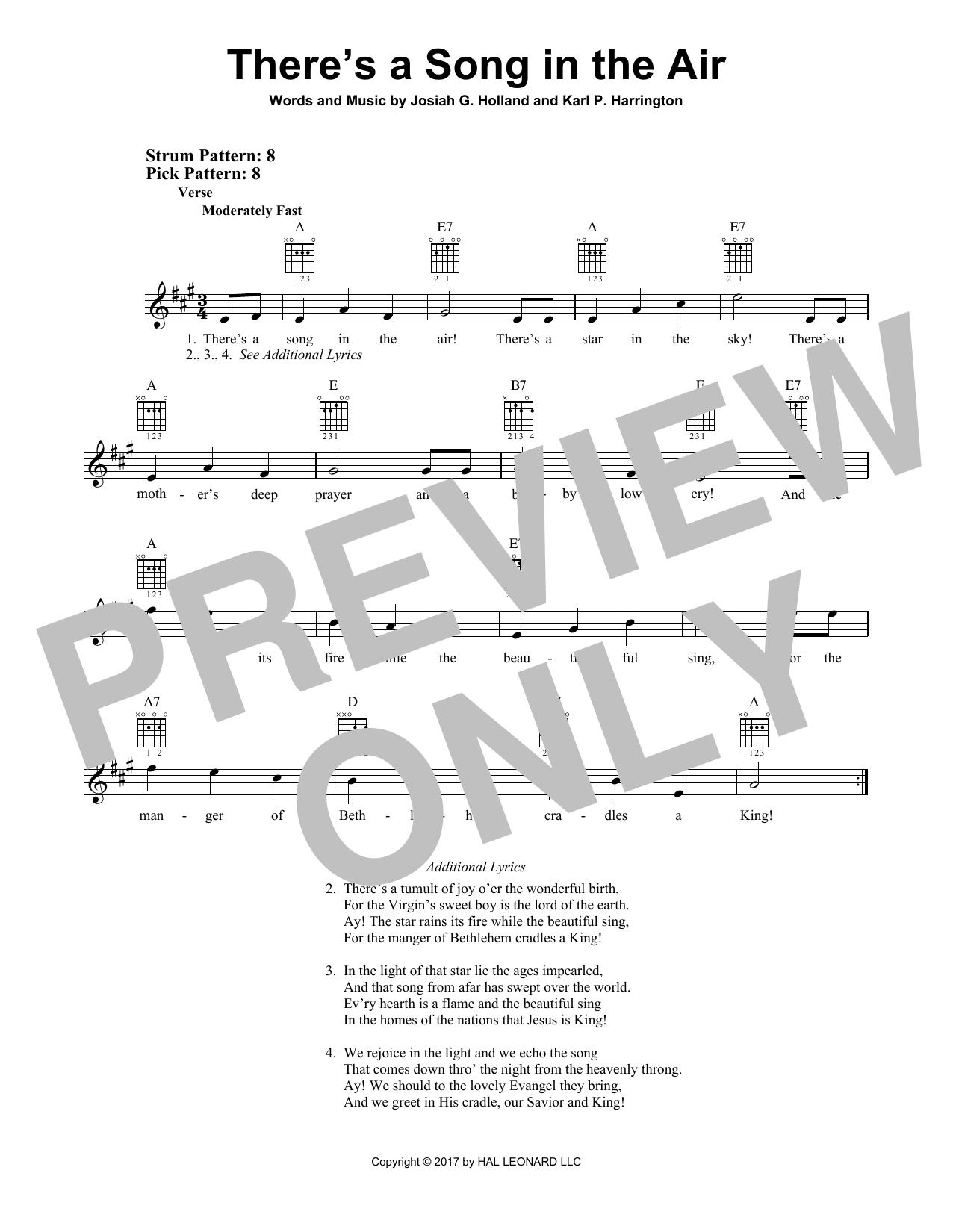 Karl P. Harrington There's A Song In The Air sheet music notes and chords. Download Printable PDF.