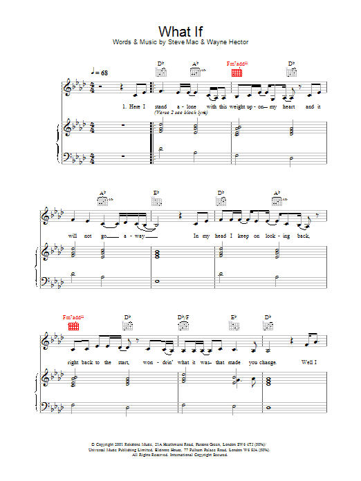 Kate Winslet What If sheet music notes and chords. Download Printable PDF.