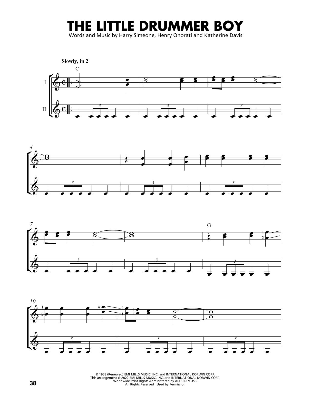 Katherine Davis The Little Drummer Boy (arr. Mark Phillips) sheet music notes and chords. Download Printable PDF.