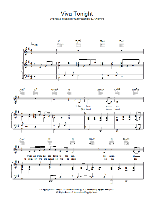 Learn to play Katherine Jenkins Viva Tonight sheet music for Piano, Vocal & Guitar Chords in minutes. Price: 7.8900$ Katherine Jenkins Viva Tonight sheet music notes and chords arranged for Piano, Vocal & Guitar Chords