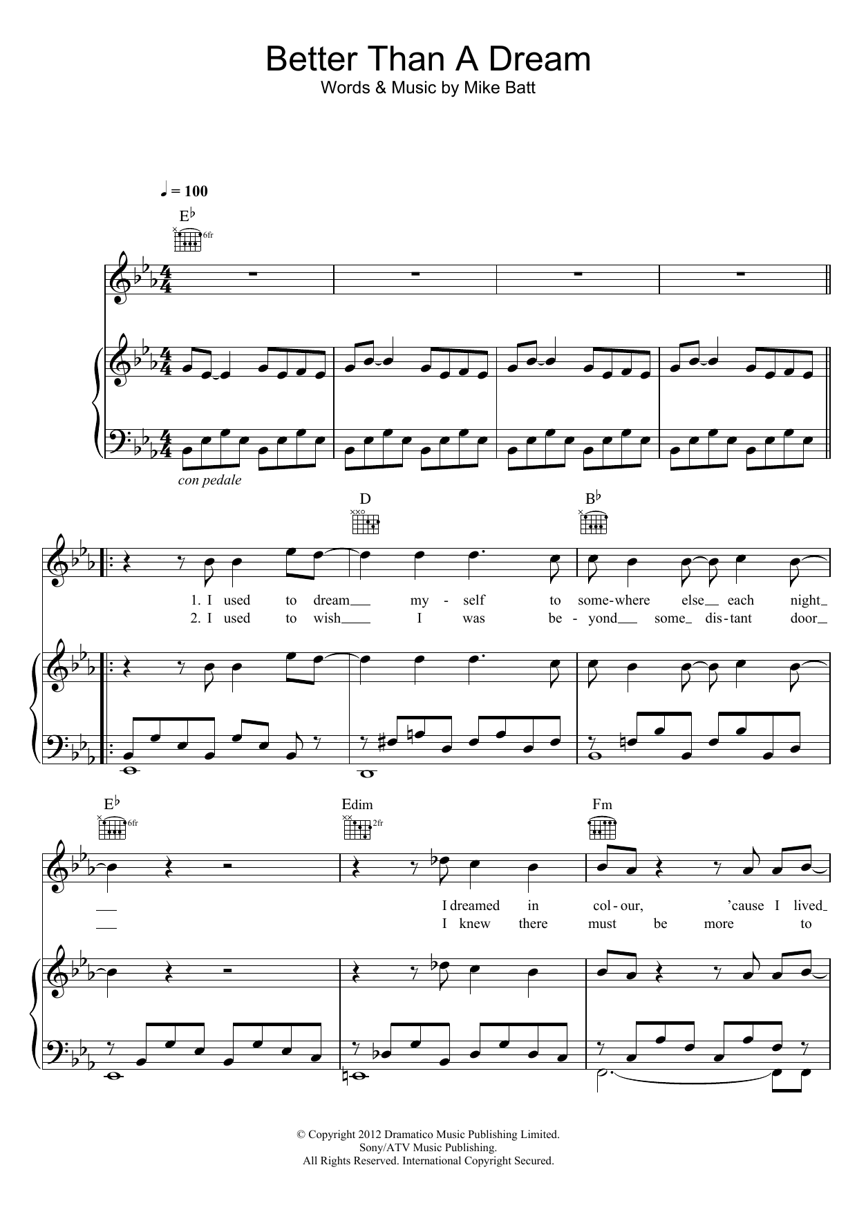 Learn to play Katie Melua Better Than A Dream sheet music for Piano, Vocal & Guitar Chords in minutes. Price: 7.8900$ Katie Melua Better Than A Dream sheet music notes and chords arranged for Piano, Vocal & Guitar Chords
