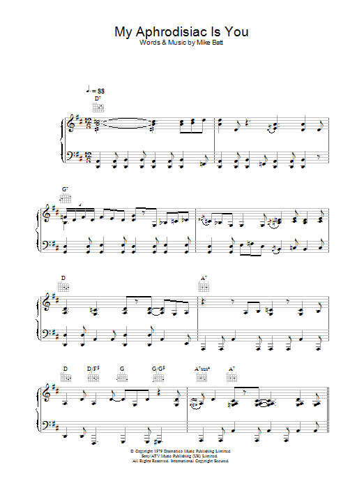 Katie Melua My Aphrodisiac Is You sheet music notes and chords. Download Printable PDF.