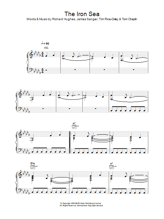 Learn to play Keane The Iron Sea sheet music for Piano, Vocal & Guitar Chords in minutes. Price: 7.8900$ Keane The Iron Sea sheet music notes and chords arranged for Piano, Vocal & Guitar Chords