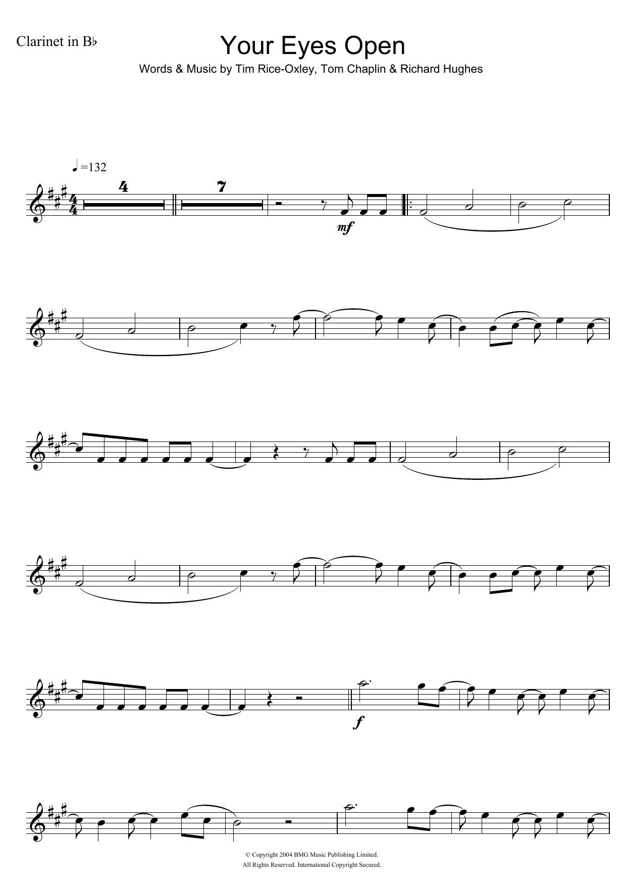 Keane Your Eyes Open sheet music notes and chords. Download Printable PDF.