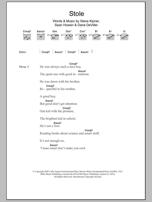 Kelly Rowland Stole sheet music notes and chords. Download Printable PDF.