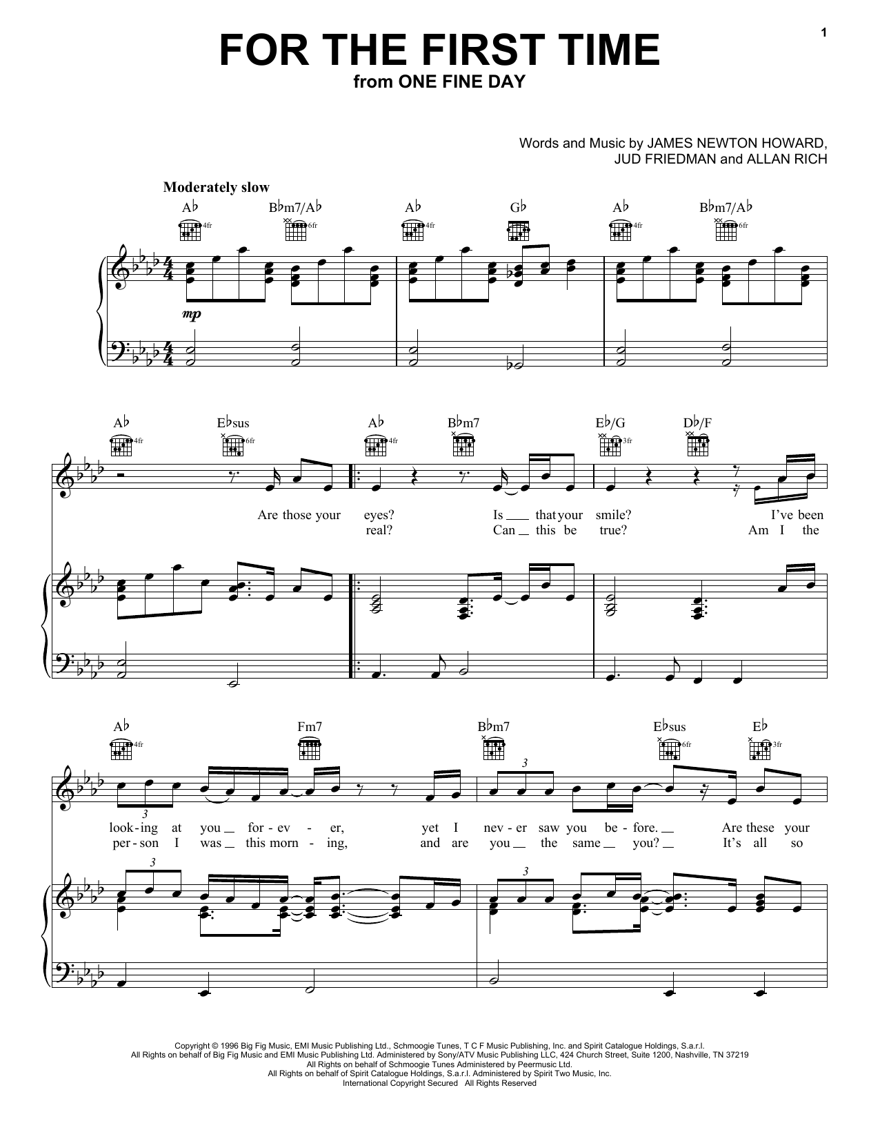 Kenny Loggins For The First Time sheet music notes and chords. Download Printable PDF.