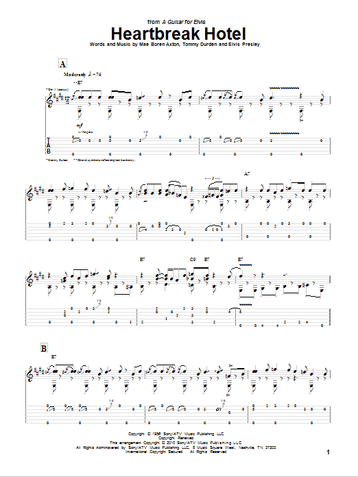 Learn to play Kenny Sultan Heartbreak Hotel sheet music for Guitar Tab in minutes. Price: 7.8900$ Kenny Sultan Heartbreak Hotel sheet music notes and chords arranged for Guitar Tab