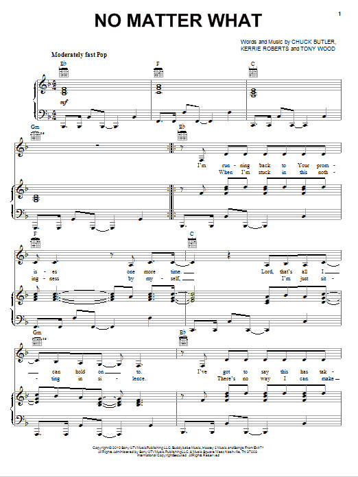 Learn to play Kerrie Roberts No Matter What sheet music for Piano, Vocal & Guitar Chords (Right-Hand Melody) in minutes. Price: 7.8900$ Kerrie Roberts No Matter What sheet music notes and chords arranged for Piano, Vocal & Guitar Chords (Right-Hand Melody)