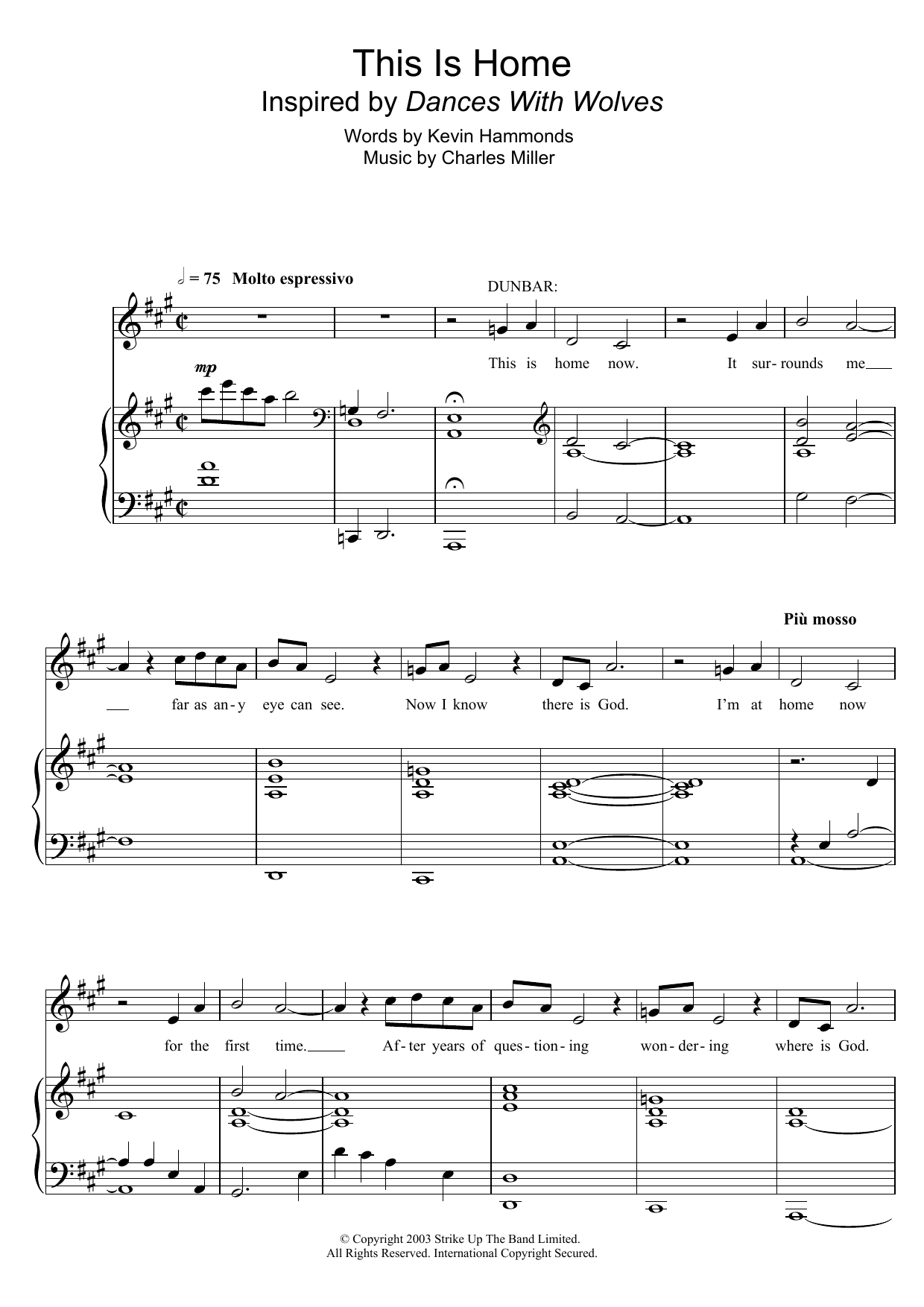 Charles Miller & Kevin Hammonds This Is Home sheet music notes and chords arranged for Piano & Vocal