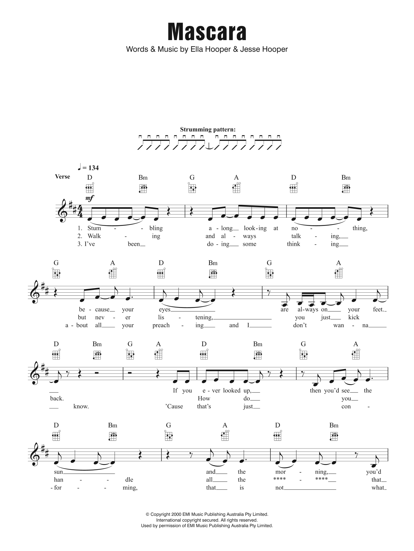 Learn to play Killing Heidi Mascara sheet music for Lead Sheet / Fake Book in minutes. Price: 5.9900$ Killing Heidi Mascara sheet music notes and chords arranged for Lead Sheet / Fake Book