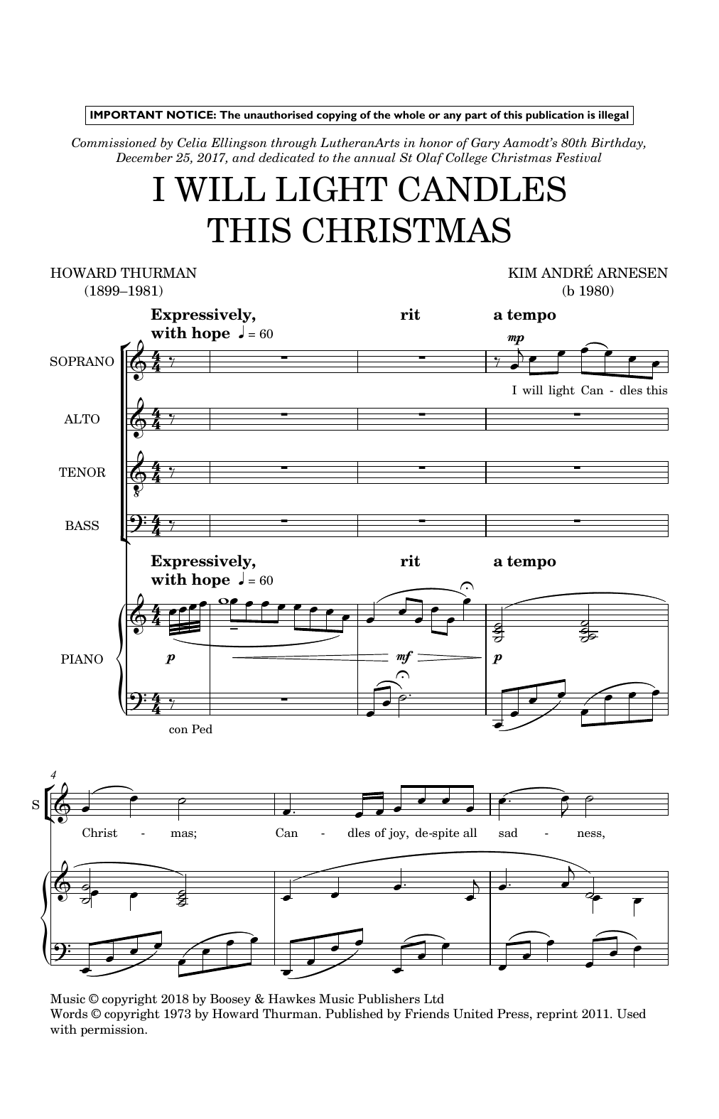 Kim Andre Arnesen I Will Light Candles This Christmas sheet music notes and chords. Download Printable PDF.