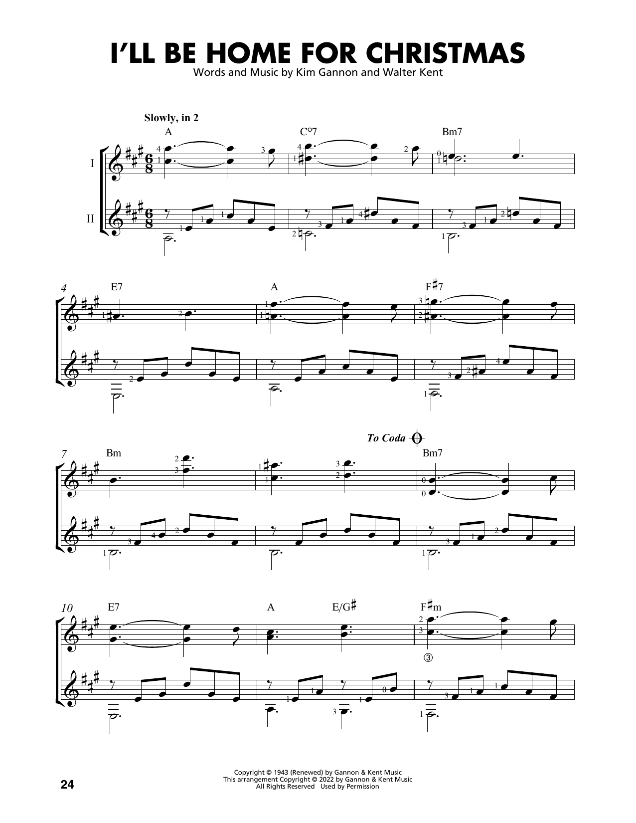 Kim Gannon I'll Be Home For Christmas (arr. Mark Phillips) sheet music notes and chords. Download Printable PDF.