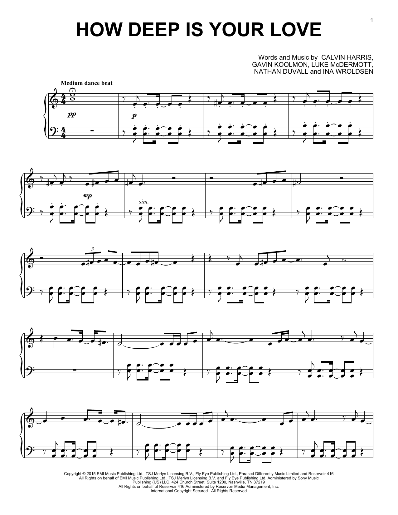 Kiris Houston How Deep Is Your Love (from the Netflix series Bridgerton) sheet music notes and chords. Download Printable PDF.