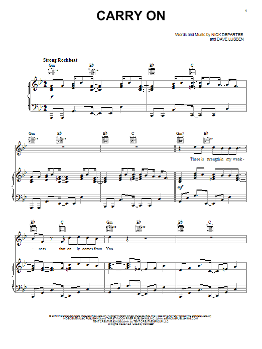 Learn to play Kutless Carry On sheet music for Piano, Vocal & Guitar Chords (Right-Hand Melody) in minutes. Price: 7.8900$ Kutless Carry On sheet music notes and chords arranged for Piano, Vocal & Guitar Chords (Right-Hand Melody)