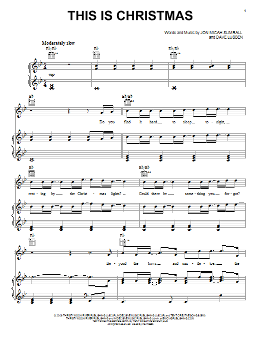 Kutless This Is Christmas sheet music notes and chords. Download Printable PDF.