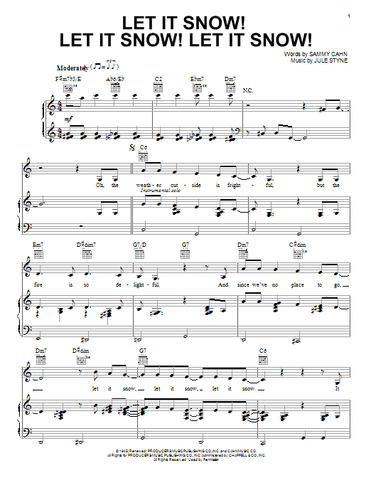 Lady Antebellum Let It Snow! Let It Snow! Let It Snow! sheet music notes and chords. Download Printable PDF.