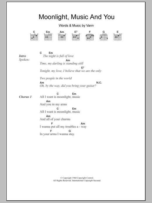 Laura Greene Moonlight, Music And You sheet music notes and chords. Download Printable PDF.