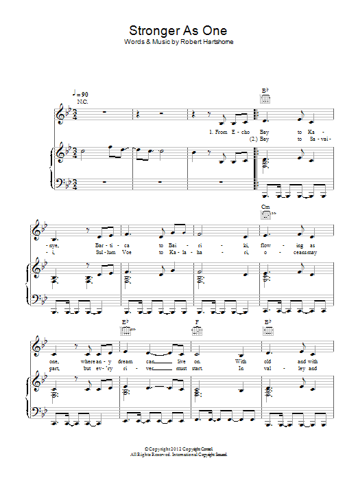 Learn to play Laura Wright Stronger As One sheet music for Piano, Vocal & Guitar Chords in minutes. Price: 7.8900$ Laura Wright Stronger As One sheet music notes and chords arranged for Piano, Vocal & Guitar Chords