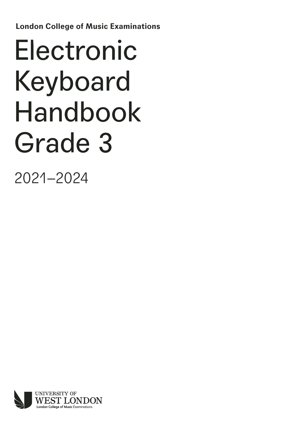 LCME LCME Electronic Keyboard Handbook 2021 Grade 3 sheet music notes and chords arranged for Instrumental Method
