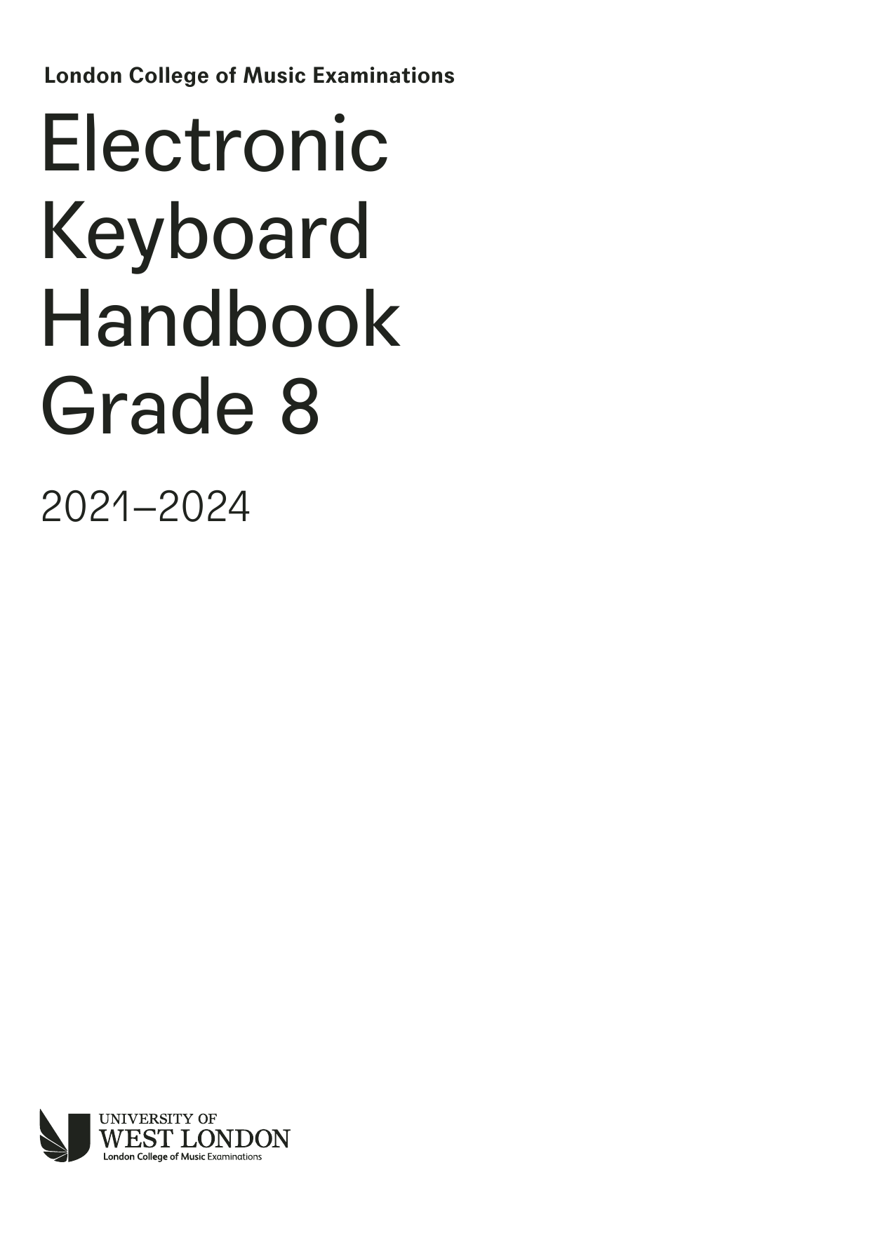 LCME LCME Electronic Keyboard Handbook 2021 Grade 8 sheet music notes and chords arranged for Instrumental Method