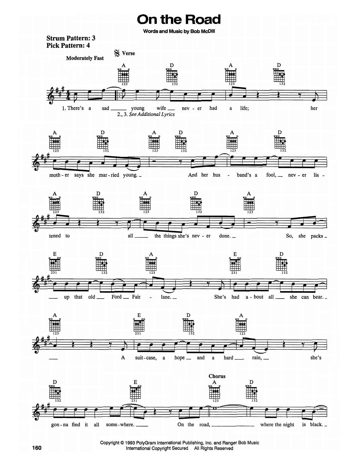 Lee Roy Parnell On The Road sheet music notes and chords. Download Printable PDF.