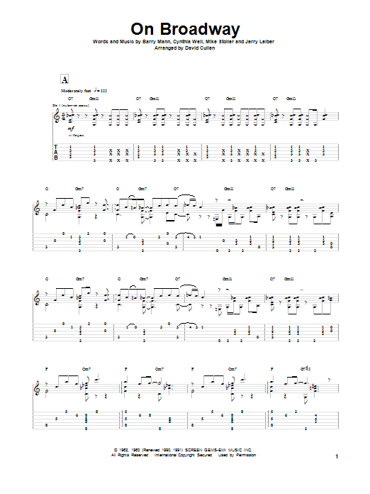 Leiber And Stoller On Broadway sheet music notes and chords. Download Printable PDF.