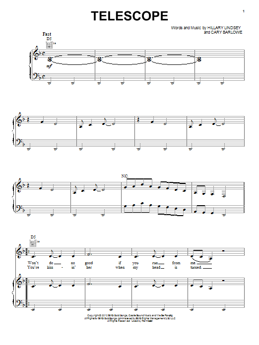 Learn to play Lennon Stella and Maisy Stella Telescope sheet music for Piano, Vocal & Guitar Chords (Right-Hand Melody) in minutes. Price: 7.8900$ Lennon Stella and Maisy Stella Telescope sheet music notes and chords arranged for Piano, Vocal & Guitar Chords (Right-Hand Melody)