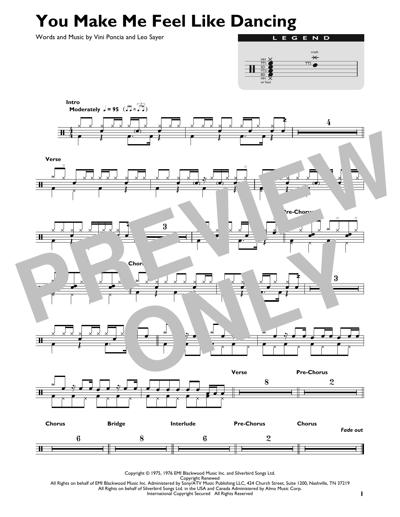 Leo Sayer You Make Me Feel Like Dancing sheet music notes and chords. Download Printable PDF.