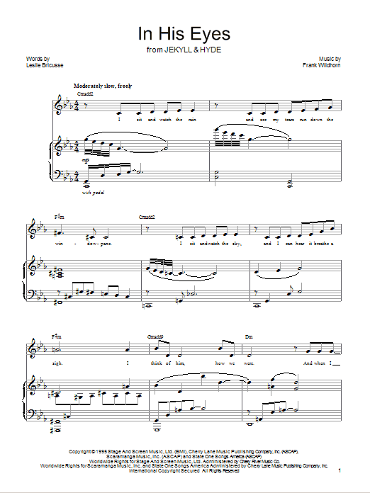 Leslie Bricusse In His Eyes sheet music notes and chords. Download Printable PDF.