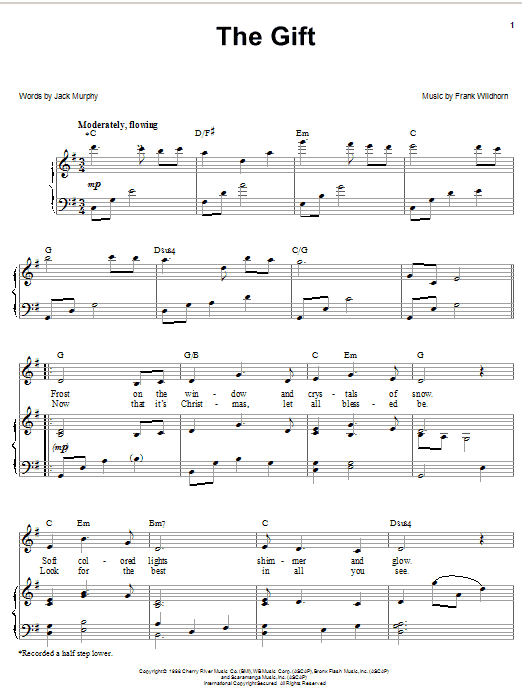Learn to play Linda Eder The Gift sheet music for Piano, Vocal & Guitar Chords (Right-Hand Melody) in minutes. Price: 7.8900$ Linda Eder The Gift sheet music notes and chords arranged for Piano, Vocal & Guitar Chords (Right-Hand Melody)