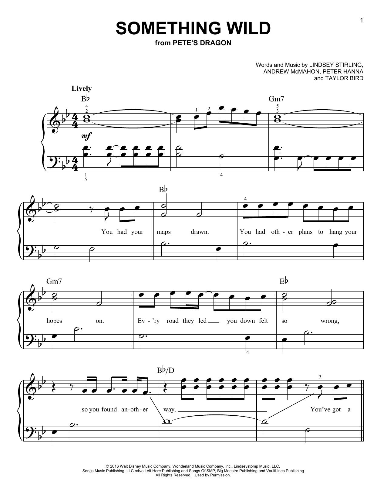 Lindsey Stirling Something Wild sheet music notes and chords. Download Printable PDF.