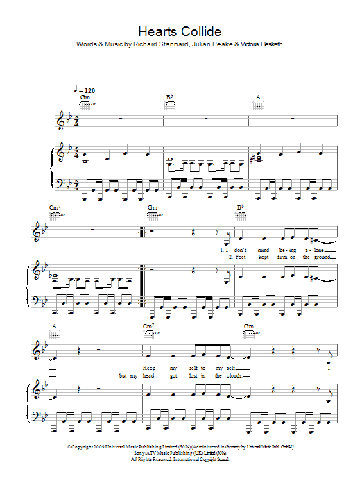 Learn to play Little Boots Hearts Collide sheet music for Piano, Vocal & Guitar Chords in minutes. Price: 7.8900$ Little Boots Hearts Collide sheet music notes and chords arranged for Piano, Vocal & Guitar Chords